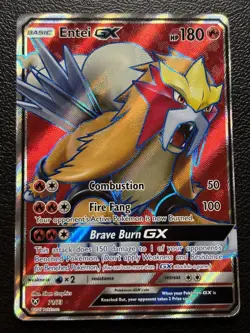 Pokemon Entei GX Full Art 71/73 SHL Shining Legends NM - Image 1