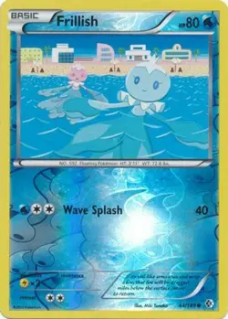 Pokemon - Frillish - 44/149 - Common - Reverse Holo - BW - Boundaries Crossed - - Image 1