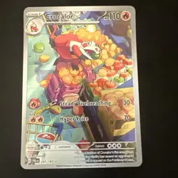 Crocalor 202/193 Sv02: Paldea Evolved Holo Pokemon TCG Near Mint Condition - Image 1