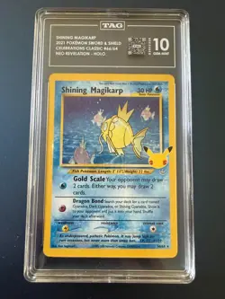 2021 Pokemon Celebrations Shining Magikarp 66/64 Holo TAG 10 Gem Mint - Graded - Image 1