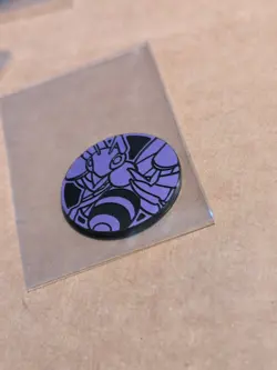 Pokemon Purple Beedrill Mini Coin From 151 Chinese - Image 1