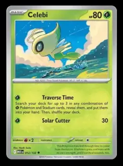 Celebi 012/132 mega evolutions Uncommon pokemon tcg NM - Image 1