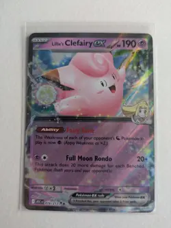 Lillie's Clefairy ex 076/217 Double Rare Ascended Heroes Pokemon tcg NM - Image 2