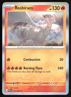 Pokemon TCG - Reshiram Holo ME02: Phantasmal Flames 017/094 NM - Image 1