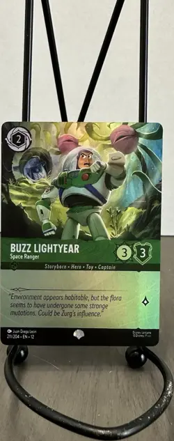 Disney Lorcana Buzz Lightyear Space Ranger 211/204 Enchanted Foil English - Image 1