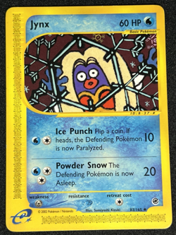 Jynx 83/165 Expedition Base Set WOTC e-Series Uncommon Pokemon Card LP - Image 1