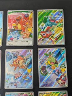 Pokemon First Partner Illustration Series 1 Complete Set 9 Promo Cards NM (B) - Image 3