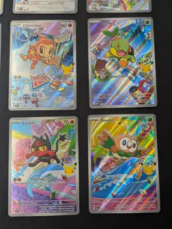 Pokemon First Partner Illustration Series 1 Complete Set 9 Promo Cards NM (B) - Image 4