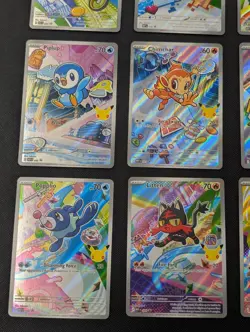 Pokemon First Partner Illustration Series 1 Complete Set 9 Promo Cards NM (B) - Image 5