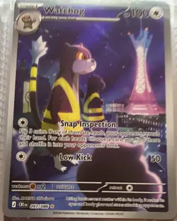Pokemon Watchog CRI Card 097/086 Stage 1 Rare 100 HP 50 Attack - Image 1