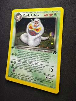 Pokemon Dark Arbok TCG Team Rocket Holo Card 2/82 1st Edition - Image 2