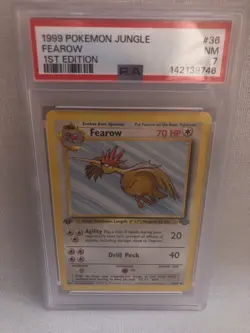 PSA 7 WOTC 1999 1st Edition Jungle Fearow 36/64 Uncommon Card NM - Image 1