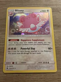 Pokemon TCG Blissey 153/214 Cosmos Holo 160 HP Stage 1 English Card - Image 1