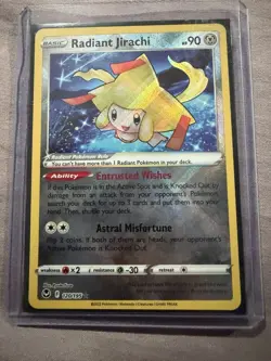 Pokemon TCG Radiant Jirachi Silver Tempest 120/195 Ultra Rare Holo Card - Image 1