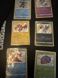 6 Pokemon Card Lot Dreepy Toxtricity Nickit Mr Rime Barraskewda Dottler Shiny - Image 1