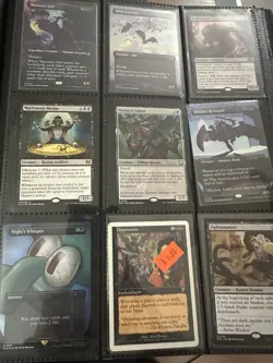 MTG Black Binder Lot 182 Cards Borderless Extended Art Showcase Retro Frame - Image 1