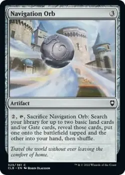 Foil Navigation Orb Commander Legends: Battle for Baldur's Gate 329 MTG NM - Image 1