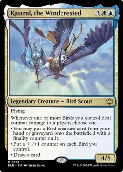 KASTRAL, THE WINDCRESTED mtg NM-M Bloomburrow 1 Rare - Image 1