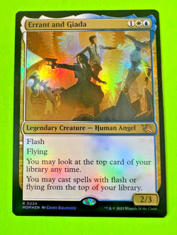 MTG March of the Machine ( Errant and Giada ) Foil Rare - Image 1