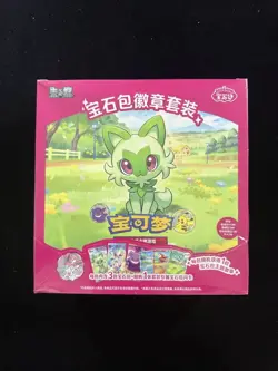 Pokemon TCG S-Chinese Gemstone Gem Badge Set Vol 1 2 3 Value Pack & Display ZR37 - Image 1
