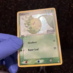 Pokemon Chikorita Unseen Forces 51/115 50HP Common Reverse Holo Basic English - Image 3