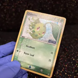 Pokemon Chikorita Unseen Forces 51/115 50HP Common Reverse Holo Basic English - Image 5