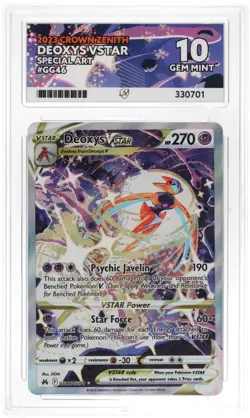 Pokemon TCG - Deoxys Vstar #GG46 - Special Art - Ace 10 - Perf Subs - Image 1