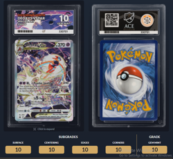 Pokemon TCG - Deoxys Vstar #GG46 - Special Art - Ace 10 - Perf Subs - Image 3