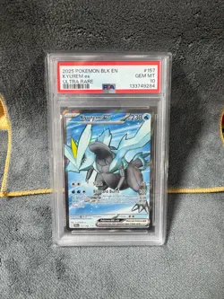 2025 POKEMON BLK EN-BLACK BOLT ULTRA RARE #157 KYUREM EX PSA 10 Gem Mint - Image 1