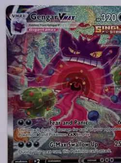 🔥 Pokemon TCG Sword & Shield Fusion Strike 271/264 Gengar VMAX ALT ART 🔥 - Image 2
