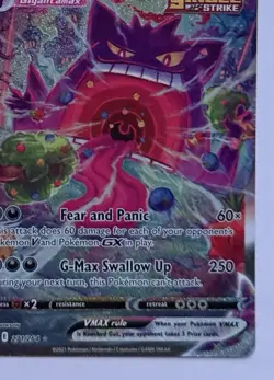 🔥 Pokemon TCG Sword & Shield Fusion Strike 271/264 Gengar VMAX ALT ART 🔥 - Image 5