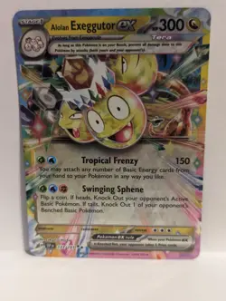 Pokemon Surging Sparks Alolan Exeggutor EX 133/191 NM - Image 1