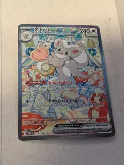Pokemon TCG Cinccino ex Ultra Rare Full Art Holo Chaos Rising 119/086 240 HP - Image 1