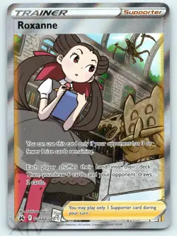 Roxanne GG66/GG70 Pokemon Crown Zenith Galarian Gallery Ultra Rare - Image 1