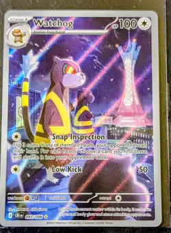 Watchog 097/086 Illustration Rare Holo Pokemon TCG Chaos Rising NM - Image 1