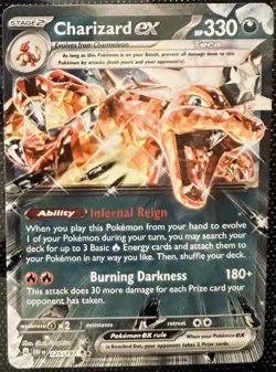 Pokemon Charizard ex 125/197 : Obsidian Flames Holo - Image 1