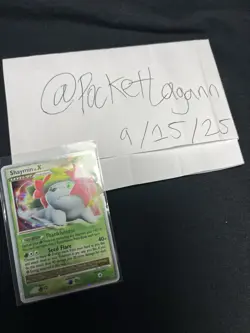 Shaymin Lv.X 126/127 Pokemon Card TCG Platinum Set Holo Light Played - Image 4