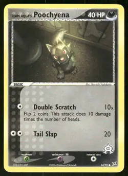 Pokemon Tcg Poochyena #54 Pokemon Team Magma & Team Aqua LP - Image 1