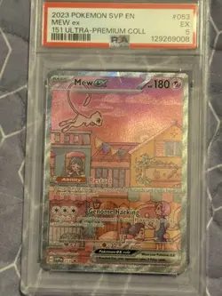 Pokemon Mew EX #53 Promo Scarlet & Violet 151 PSA 5 Rare - Image 1