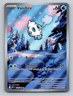 Pokemon TCG Vanillite Holo Illustration Rare SV: White Flare 111/086 - Image 1