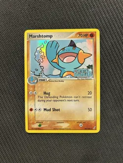 Pokemon TCG Marshtomp 38/100 Stamped Reverse! MP Condition! See Description! - Image 1