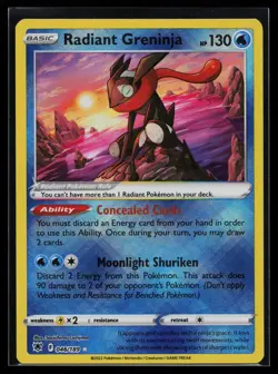 RADIANT GRENINJA - 046 / 189 - Holo - NM - Astral Radiance - Image 1