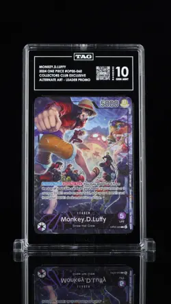 2024 One Piece Promo PSA Magazine Exclusive #060 Monkey D. Luffy TAG 10 GEM MINT - Image 1