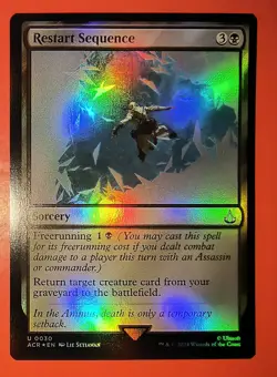 MAGIC, MTG: RESTART SEQUENCE/ACR /UNCOMMON #0030/ NM, FOIL FINISH - Image 1