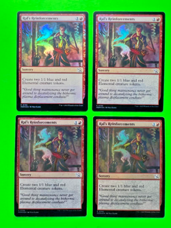 MTG March of the Machine ( Ral's Reinforcements ) Lot of 4 FOIL Cards 0158 - Image 1