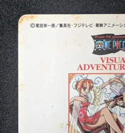 One Piece Visual Adventure Nami Luffy Zoro Holo Card #26 Chinese Bandai 2000 JPN - Image 4