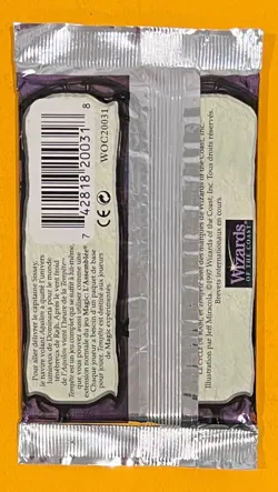 MTG TEMPEST Booster Pack (French) Sealed (OldManMTG 008-785) - Image 2