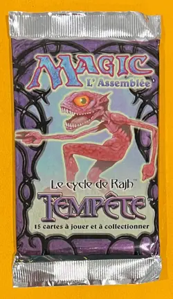 MTG TEMPEST Booster Pack (French) Sealed (OldManMTG 008-781) - Image 1