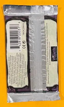 MTG TEMPEST Booster Pack (French) Sealed (OldManMTG 008-782) - Image 2