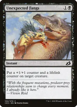 UNEXPECTED FANGS X 4 N/M IKORIA: LAIR OF BEHEMOTHS MTG - Image 1